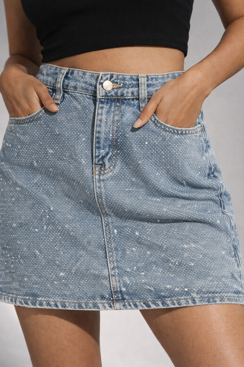 Stardust Denim Skirt