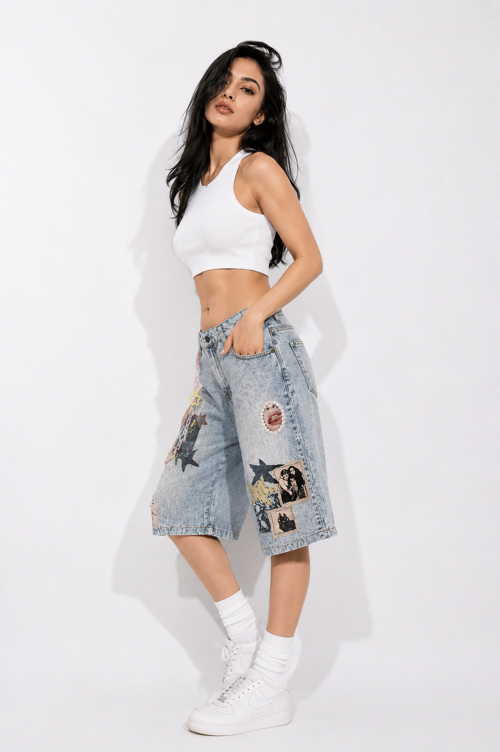 Y2K Graphic Jorts