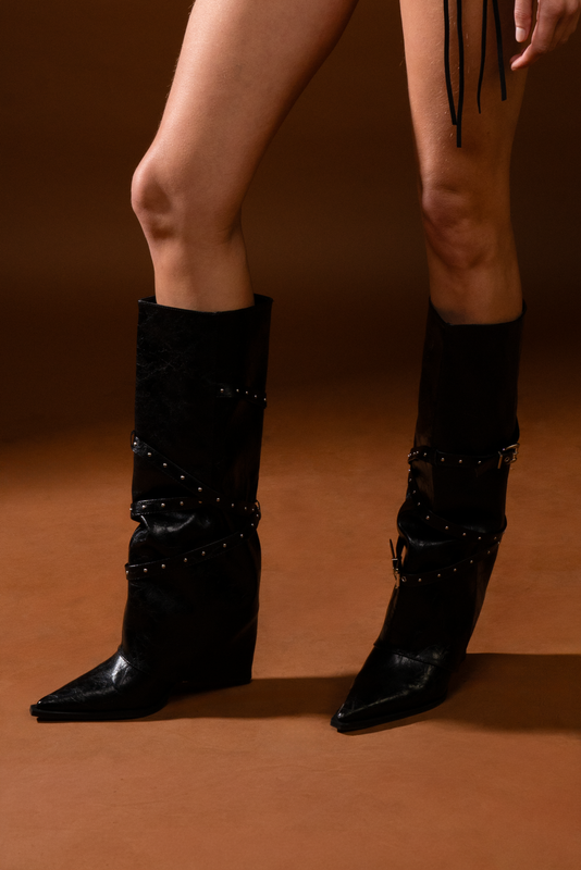 Vogue Studded Boots