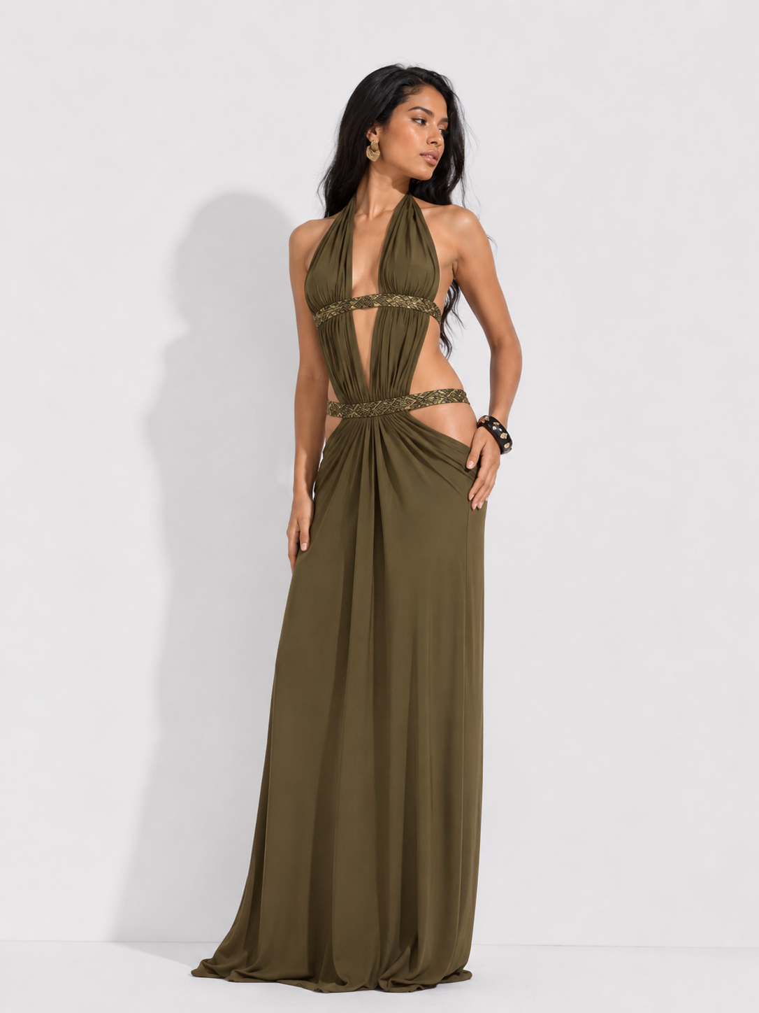 Olive Muse Gown