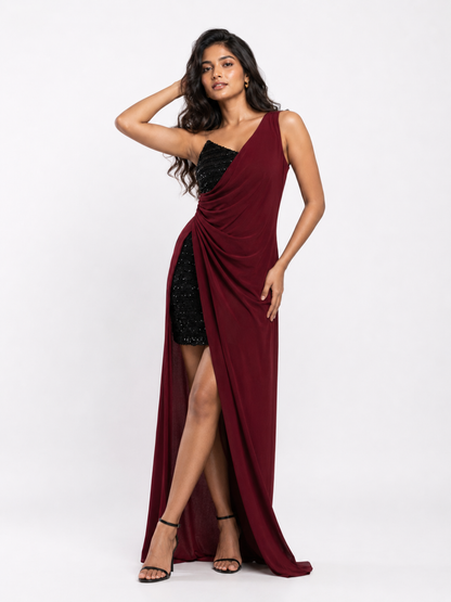 Burgundy Maxi Dress