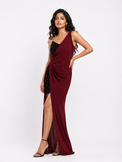 Burgundy Maxi Dress