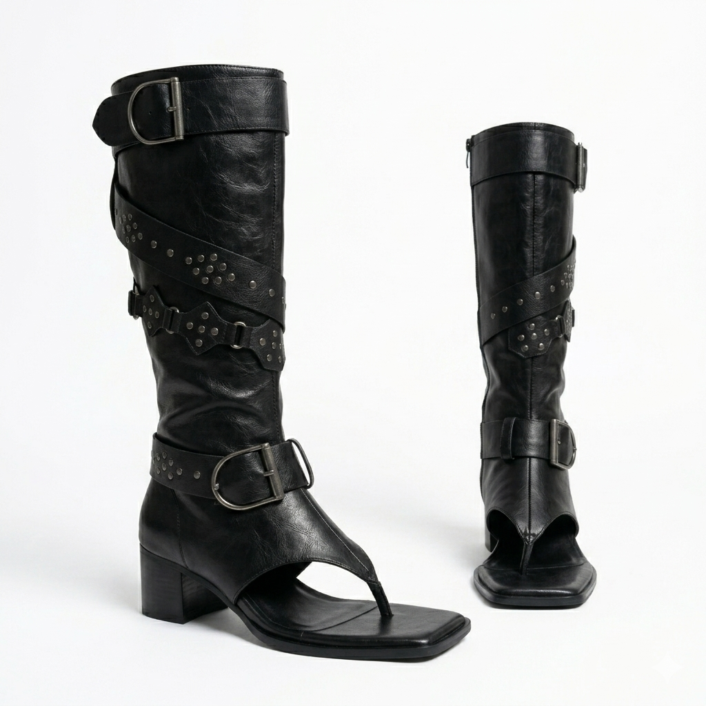 Obsidian Drift Boot Sandals