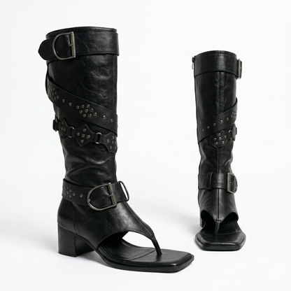 Obsidian Drift Boot Sandals