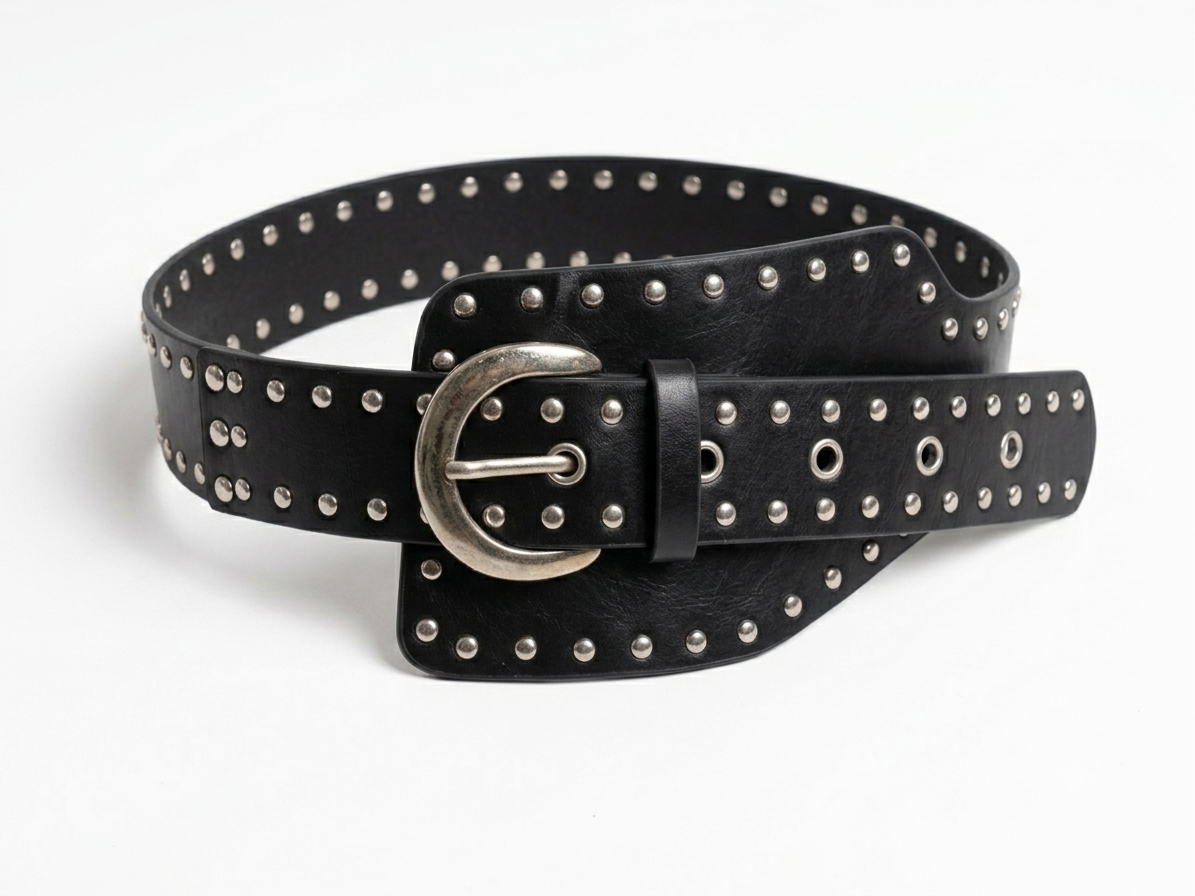 Vintage Rivet Wide Belt