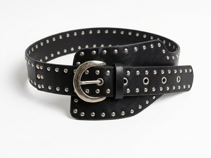 Vintage Rivet Wide Belt