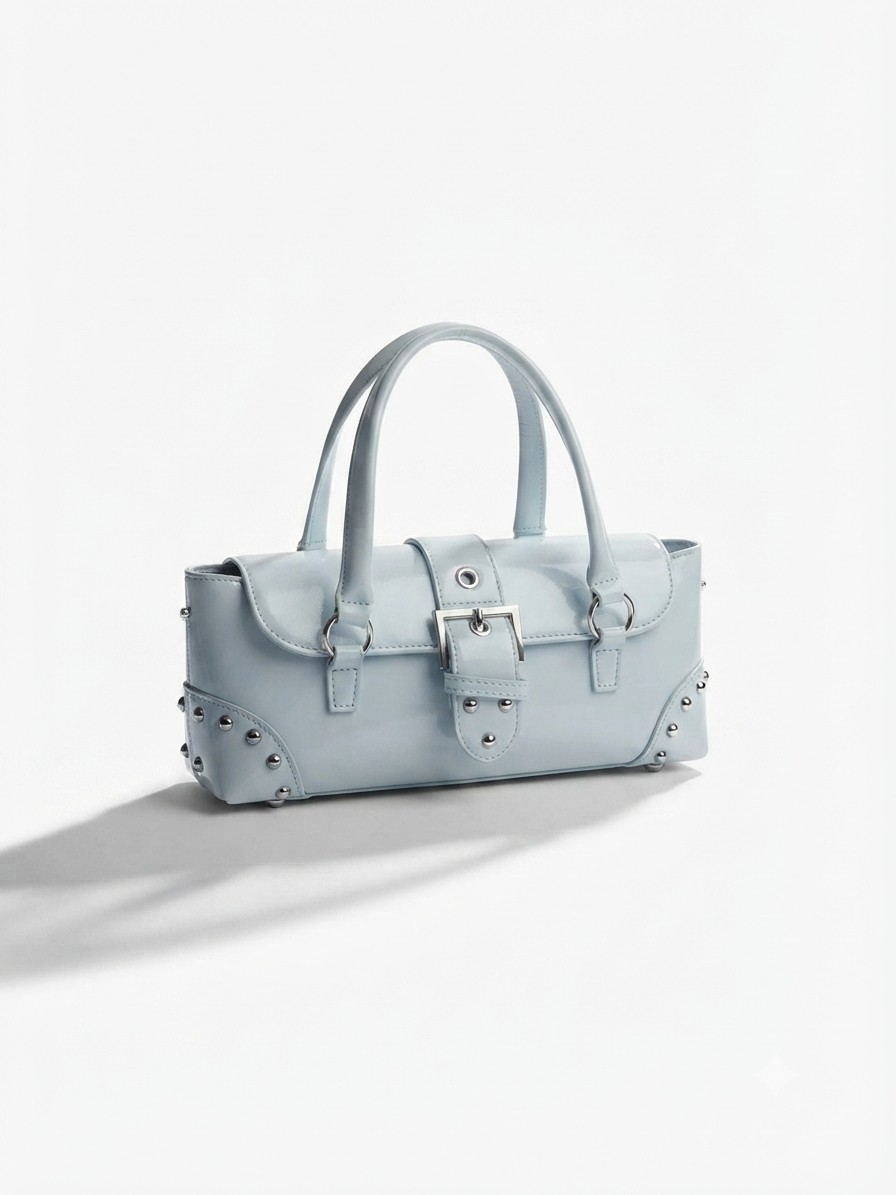 Luna Studded Shoulder Purse