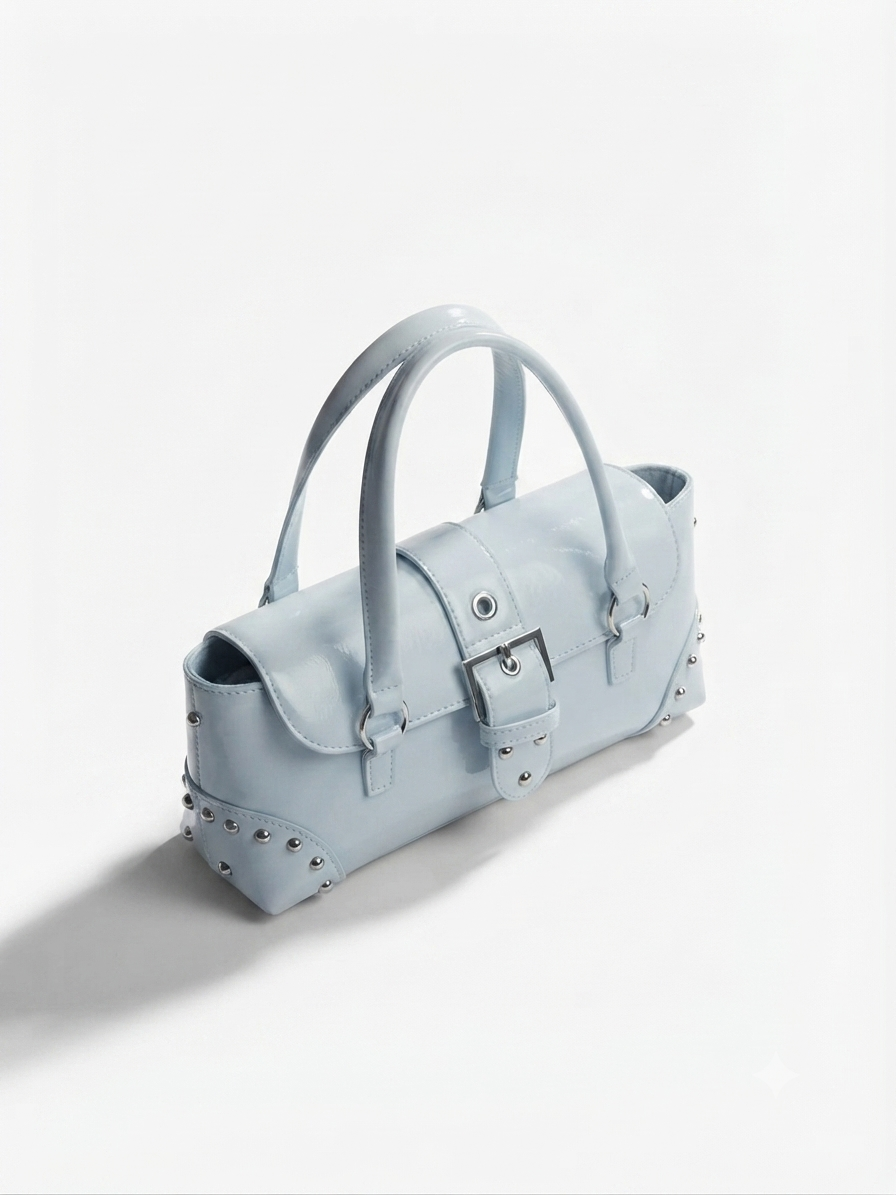 Luna Studded Shoulder Purse