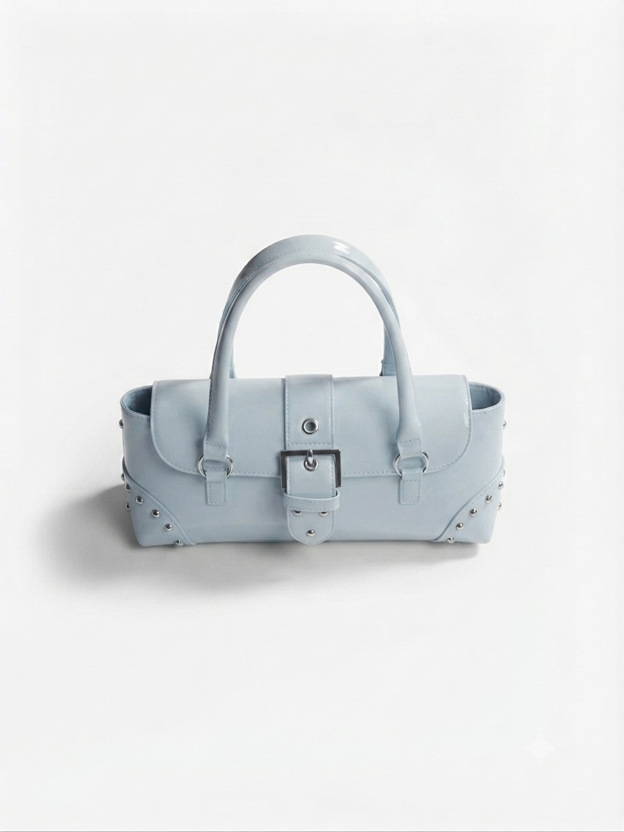 Luna Studded Shoulder Purse
