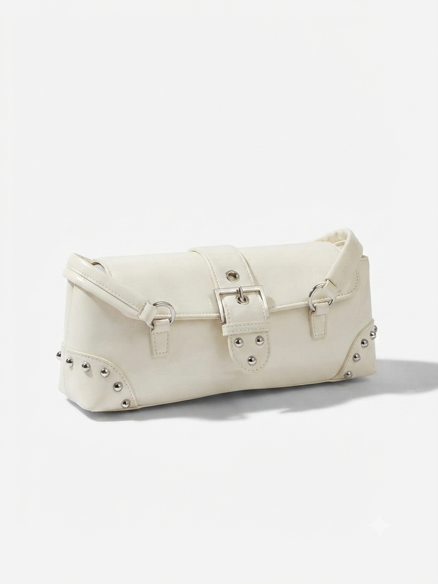 Luna Studded Shoulder Purse