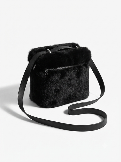 Champagne Plush Vanity Backpack