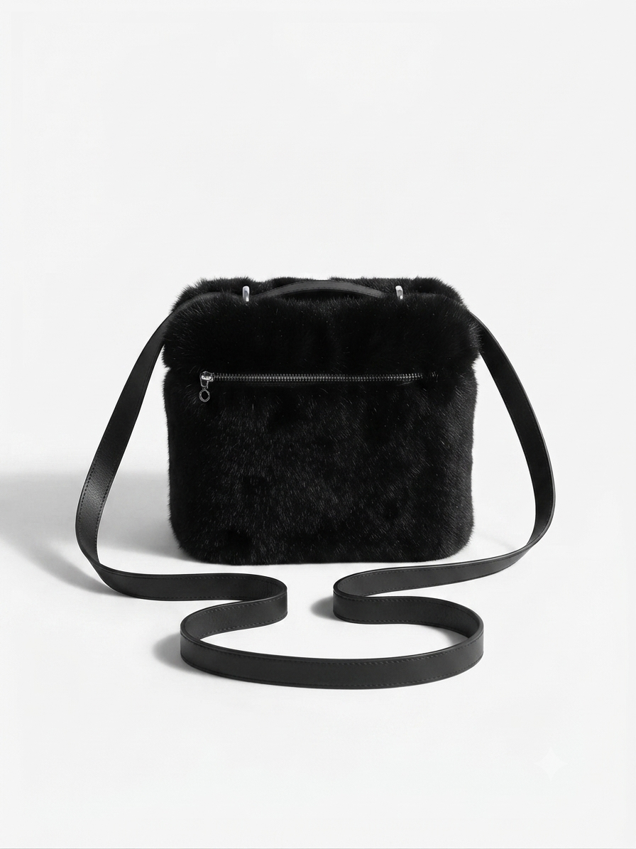 Champagne Plush Vanity Backpack