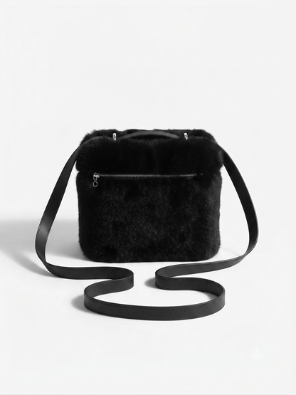 Champagne Plush Vanity Backpack