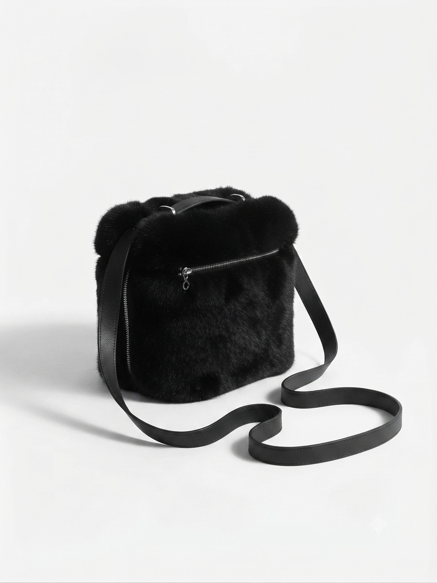 Champagne Plush Vanity Backpack