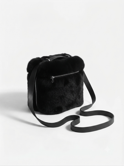 Champagne Plush Vanity Backpack
