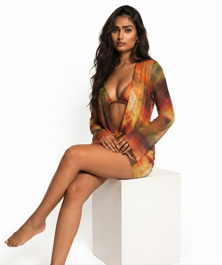 Mirage Mesh 3-Piece Co-Ord Set