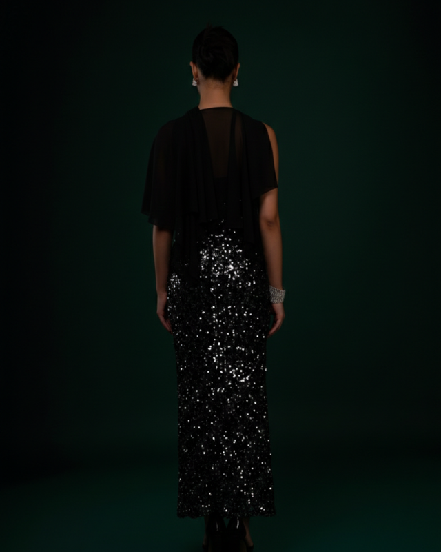 Glittery Strapless Dress