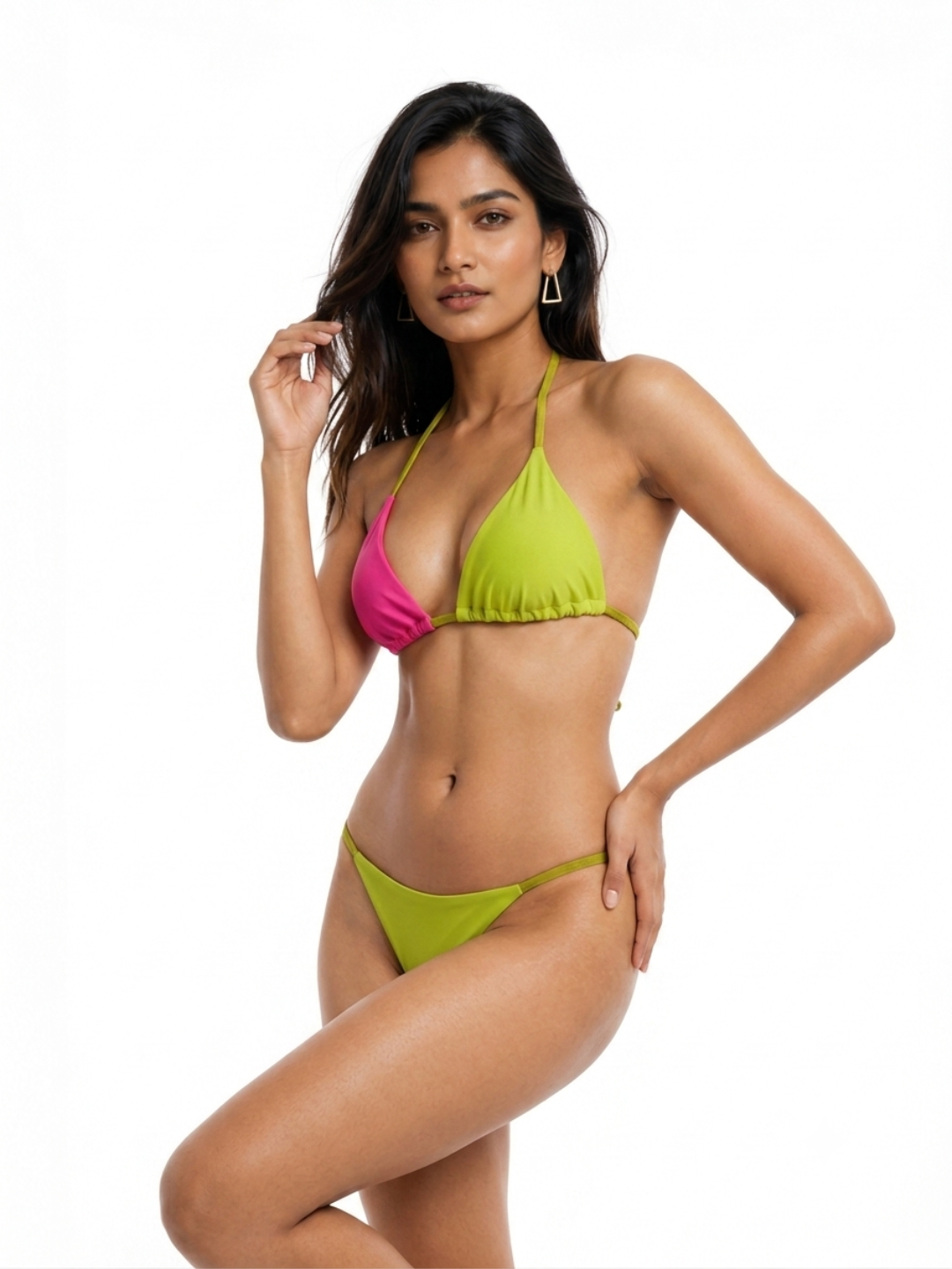 Lime & Fuchsia Bikini Set