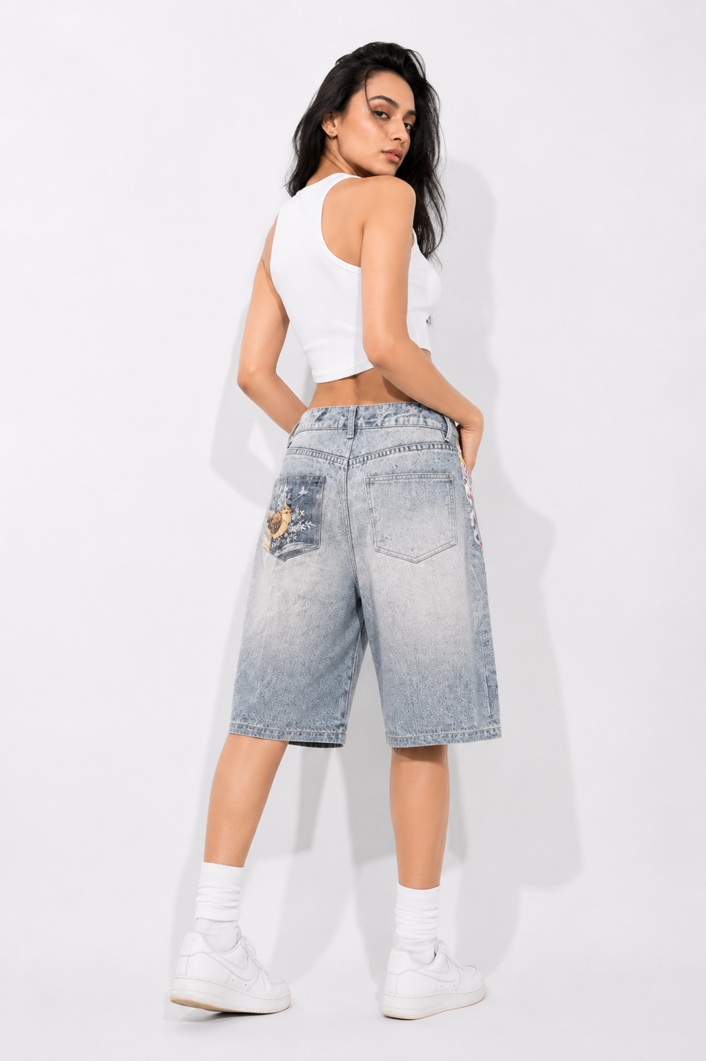 Y2K Graphic Jorts