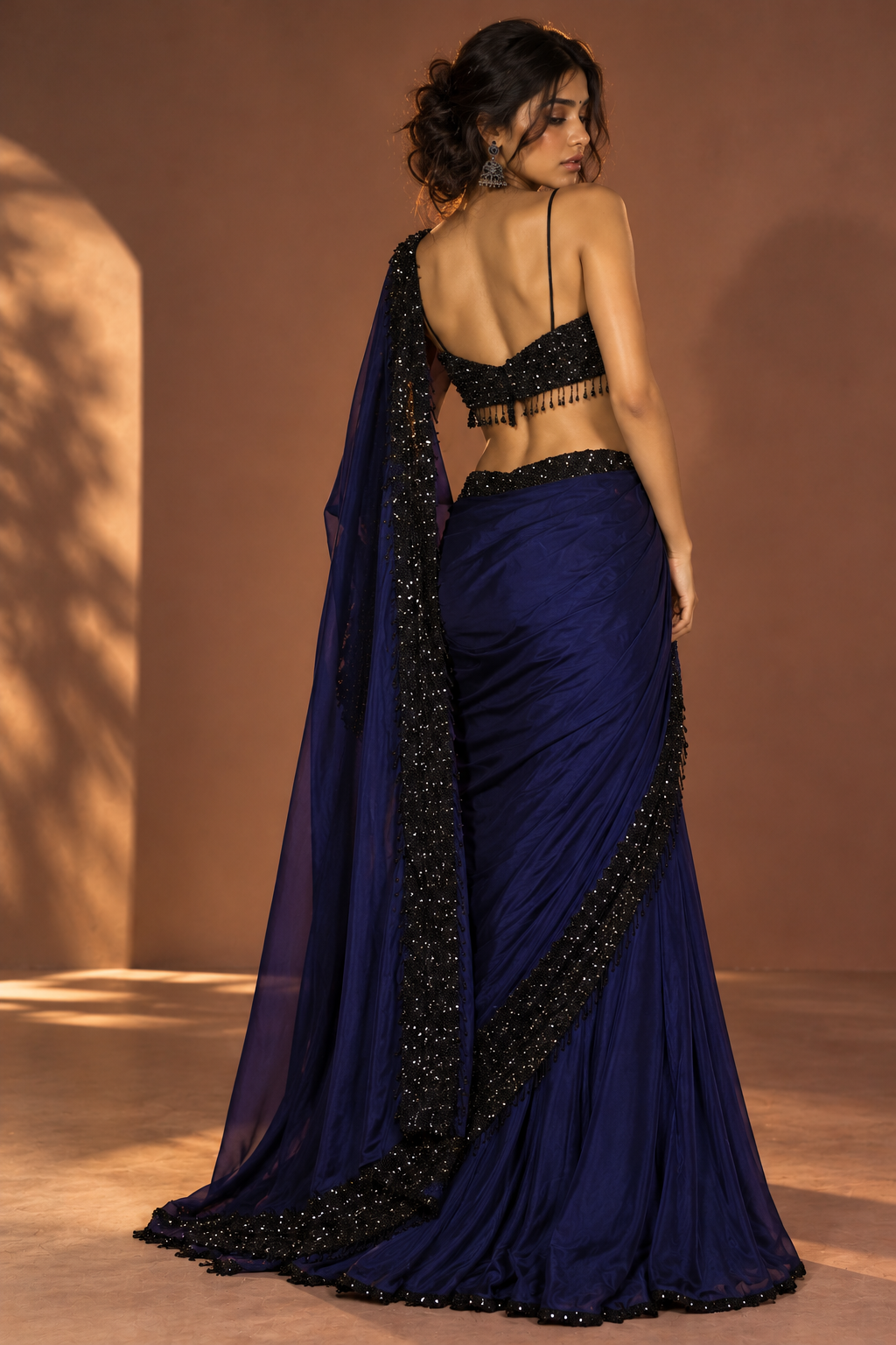 Midnight Drape Saree