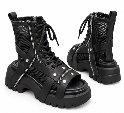 Obsidian Combat Boots