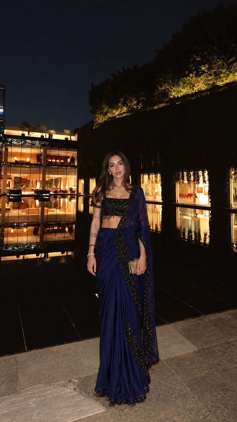 Midnight Drape Saree