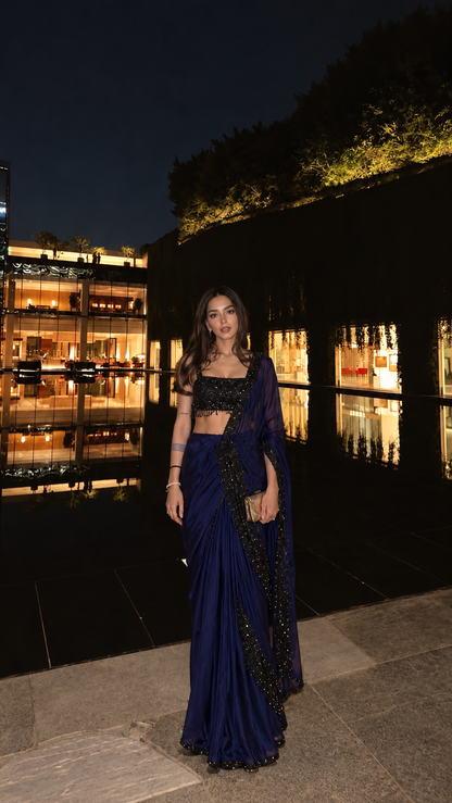 Midnight Drape Saree