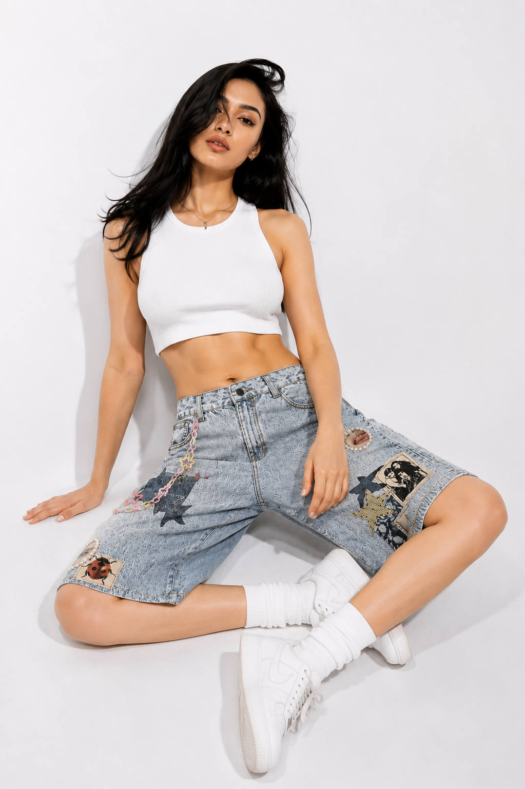 Y2K Graphic Jorts