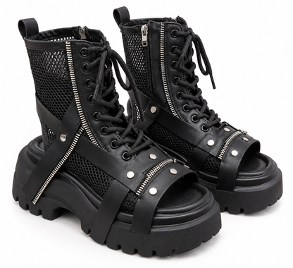 Obsidian Combat Boots