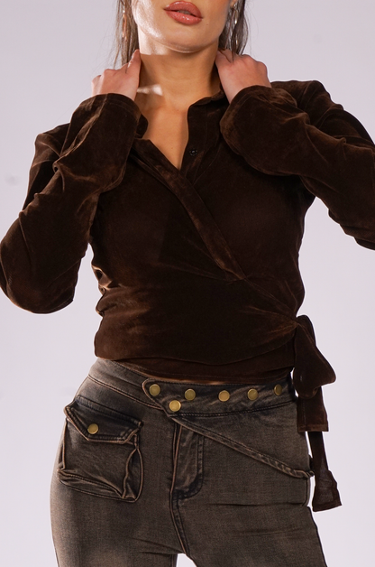 Mystery Wrap Top