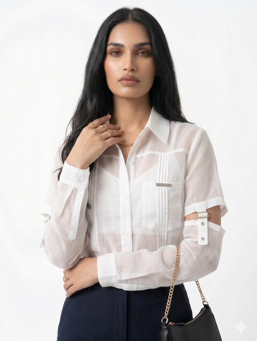 Hardware Organza Shirt