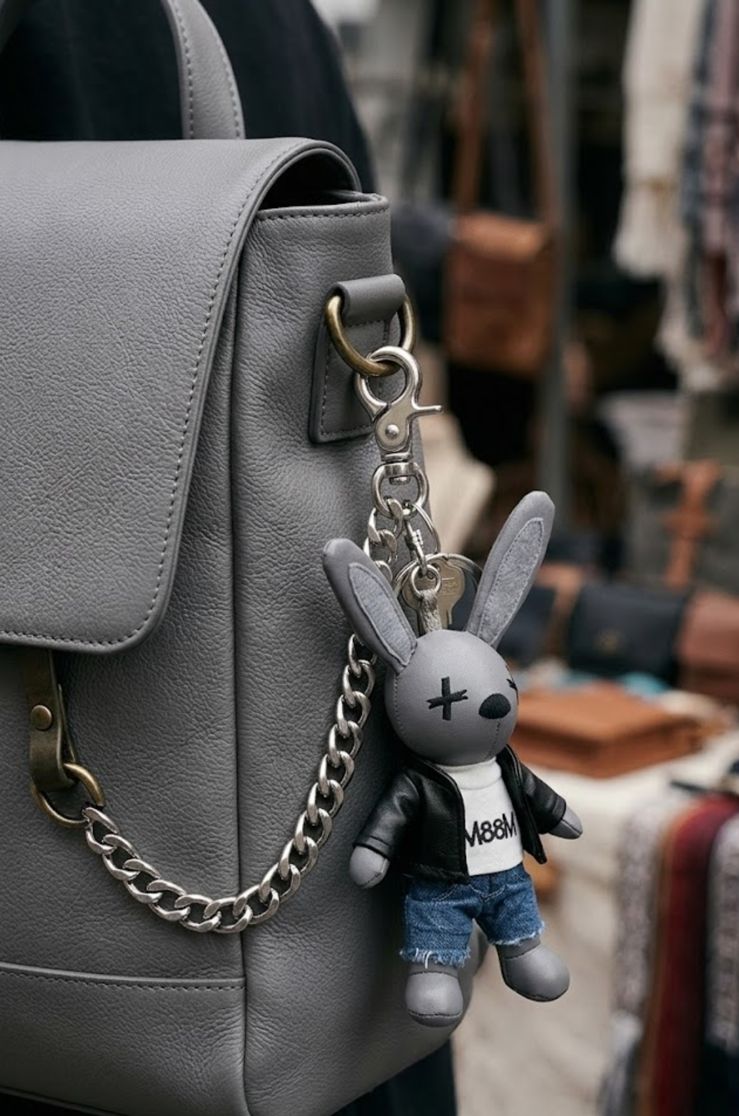 Street Style Bunny Bag Charm