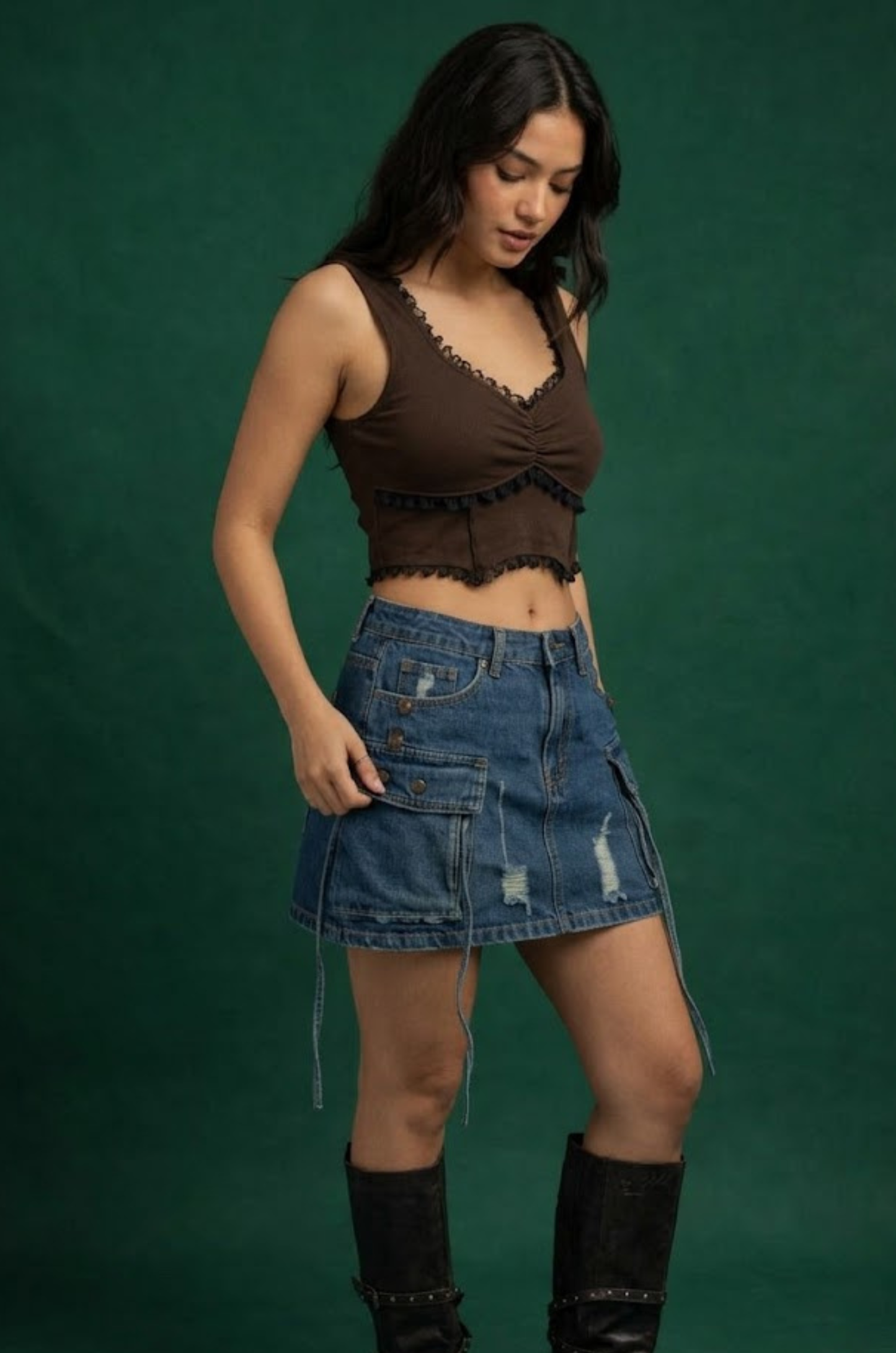 Y2K Denim Skirt