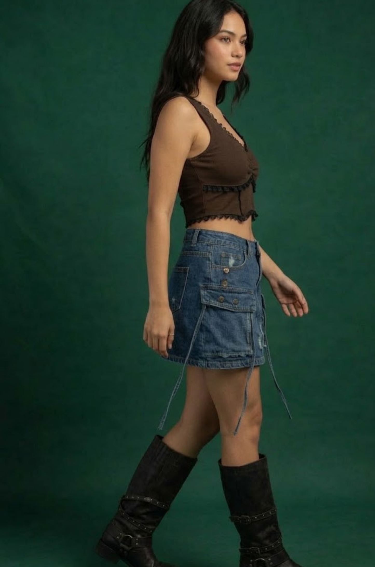 Y2K Denim Skirt