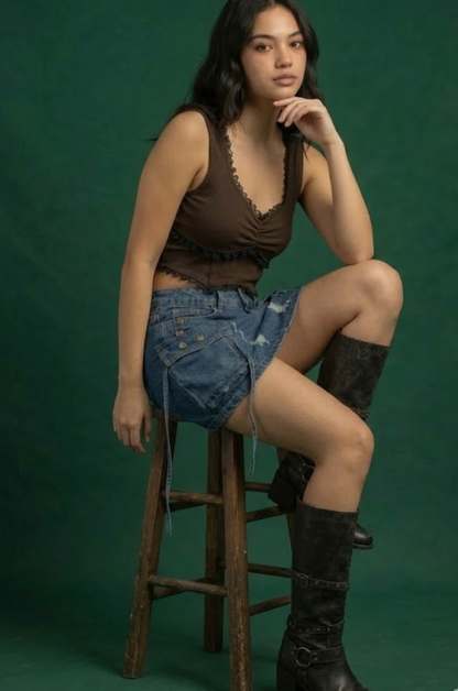 Y2K Denim Skirt
