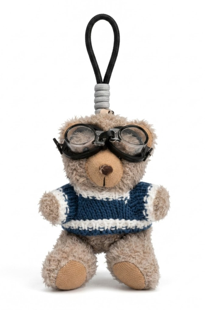 Aviator Pilot Bear Bag Charm