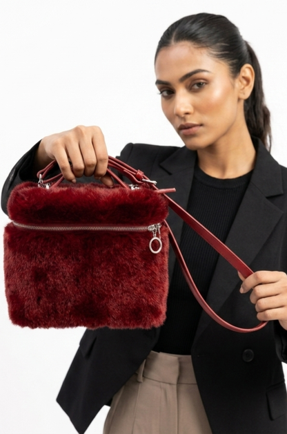 Ruby Plush Vanity Backpack