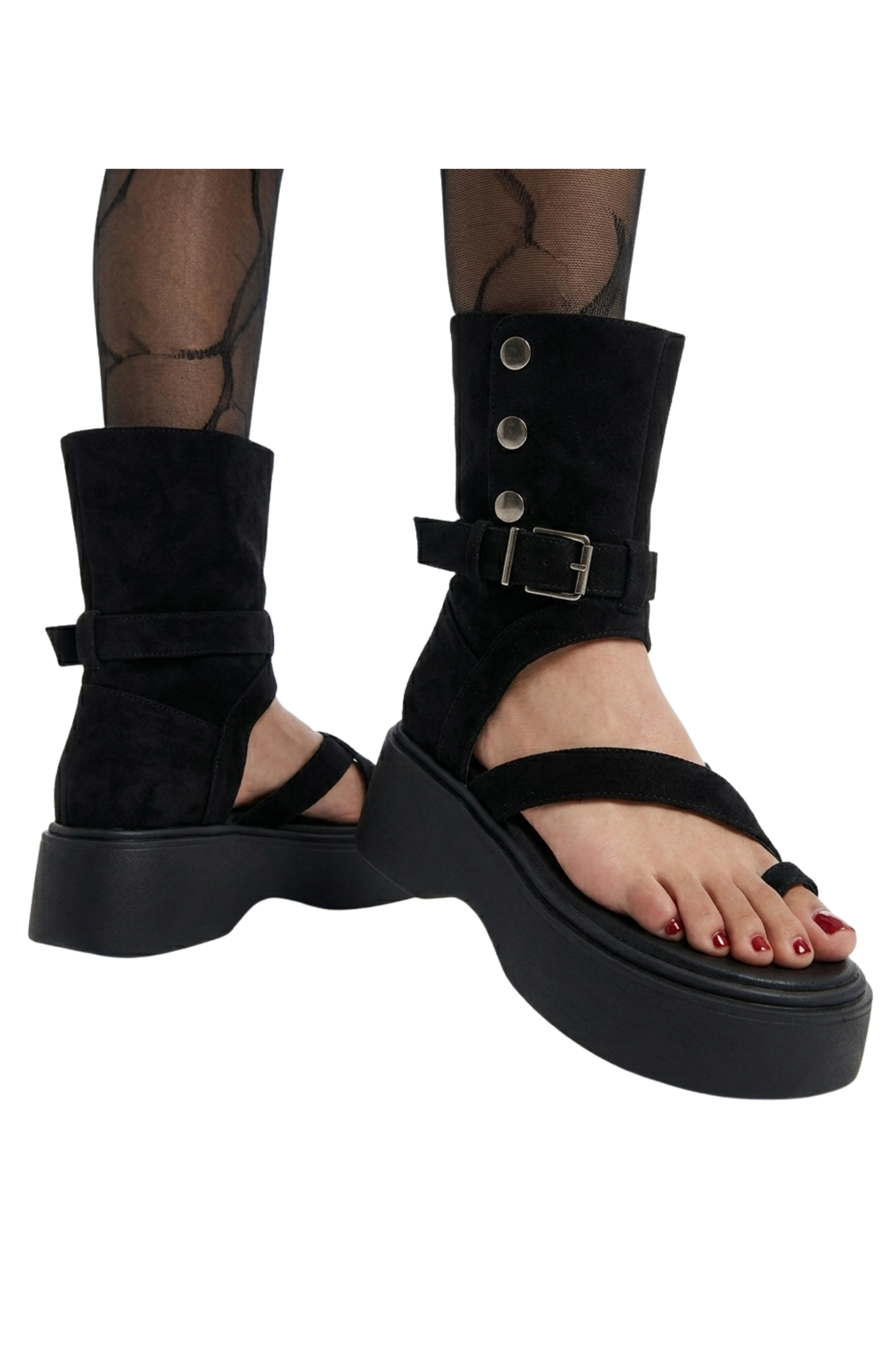 Nomad Buckle Platform Sandals