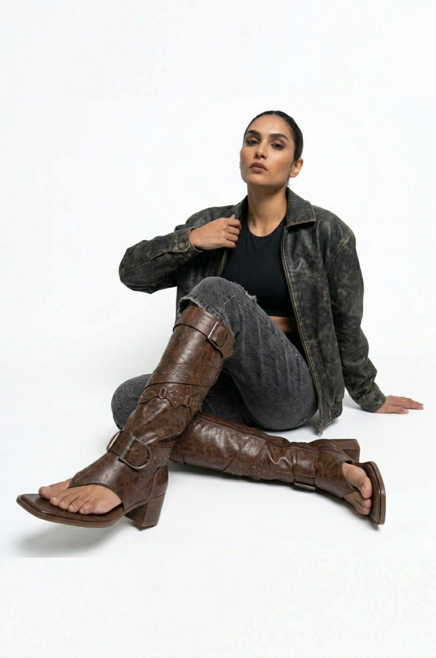 Obsidian Drift Boot Sandals