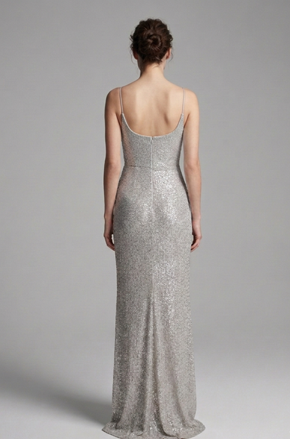 Silver Cascade Dress
