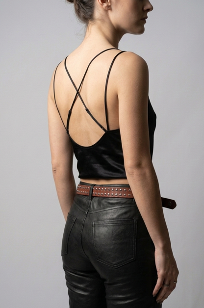 Brown Studded Belt