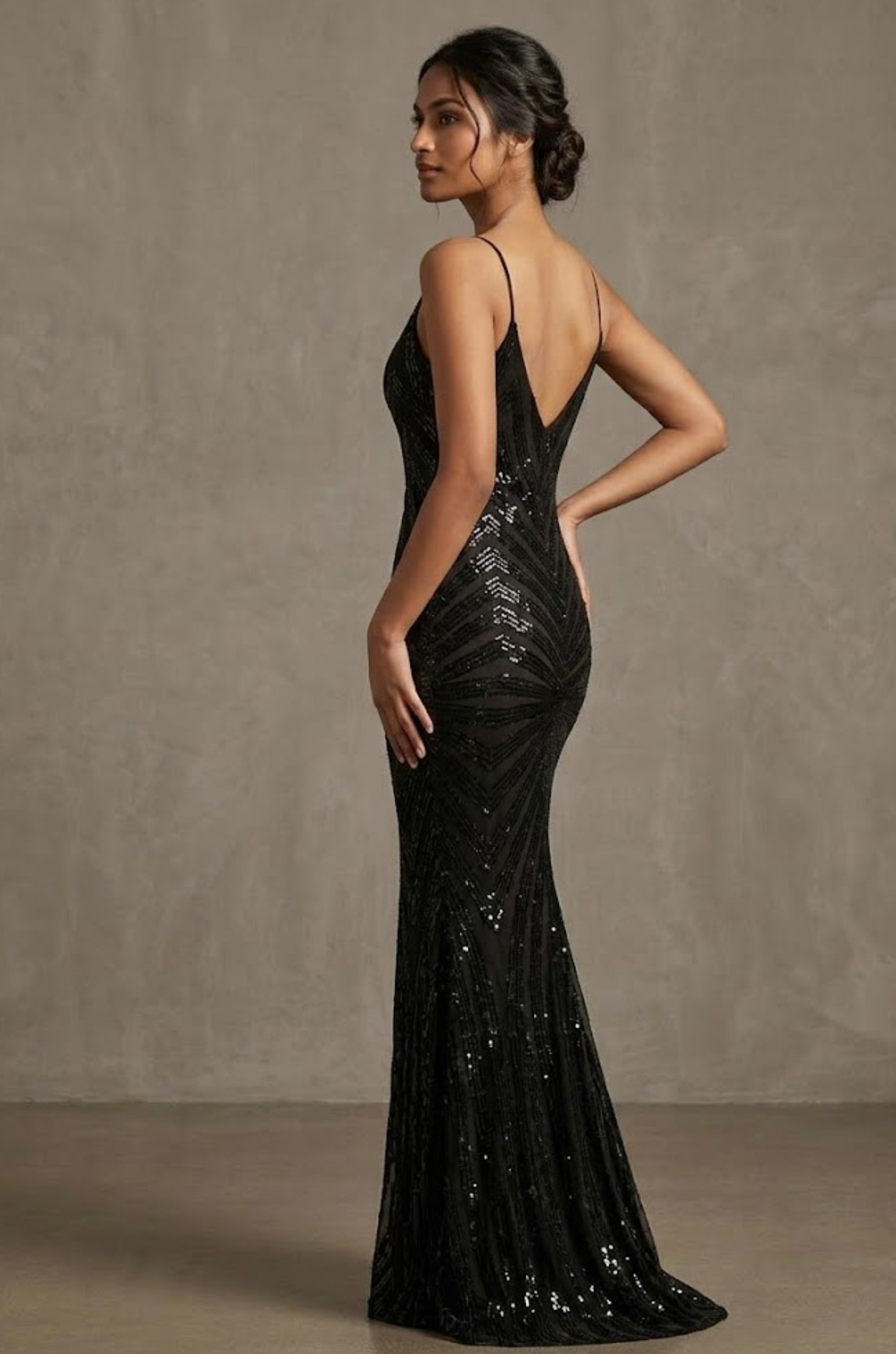 Shimmer Evening Slip Dress