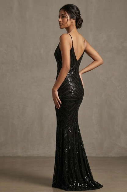 Shimmer Evening Slip Dress