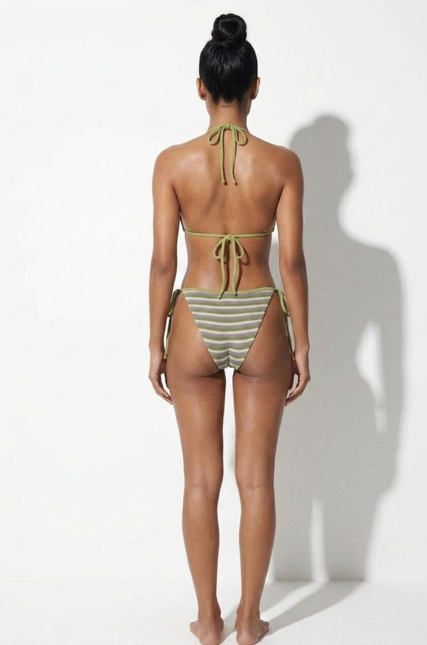 Striped Tie-Up Bikini