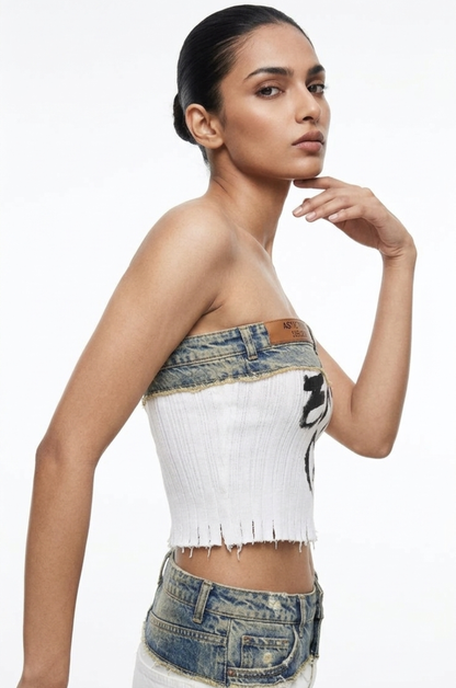 Static Riot Graphic Tube Top