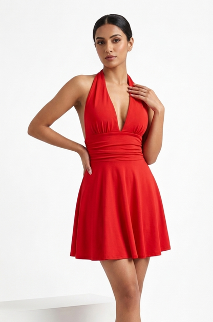 Bella Halter Mini Dress
