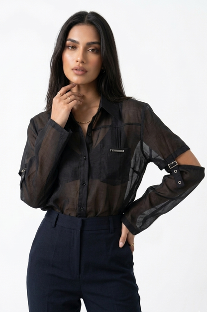 Hardware Organza Shirt