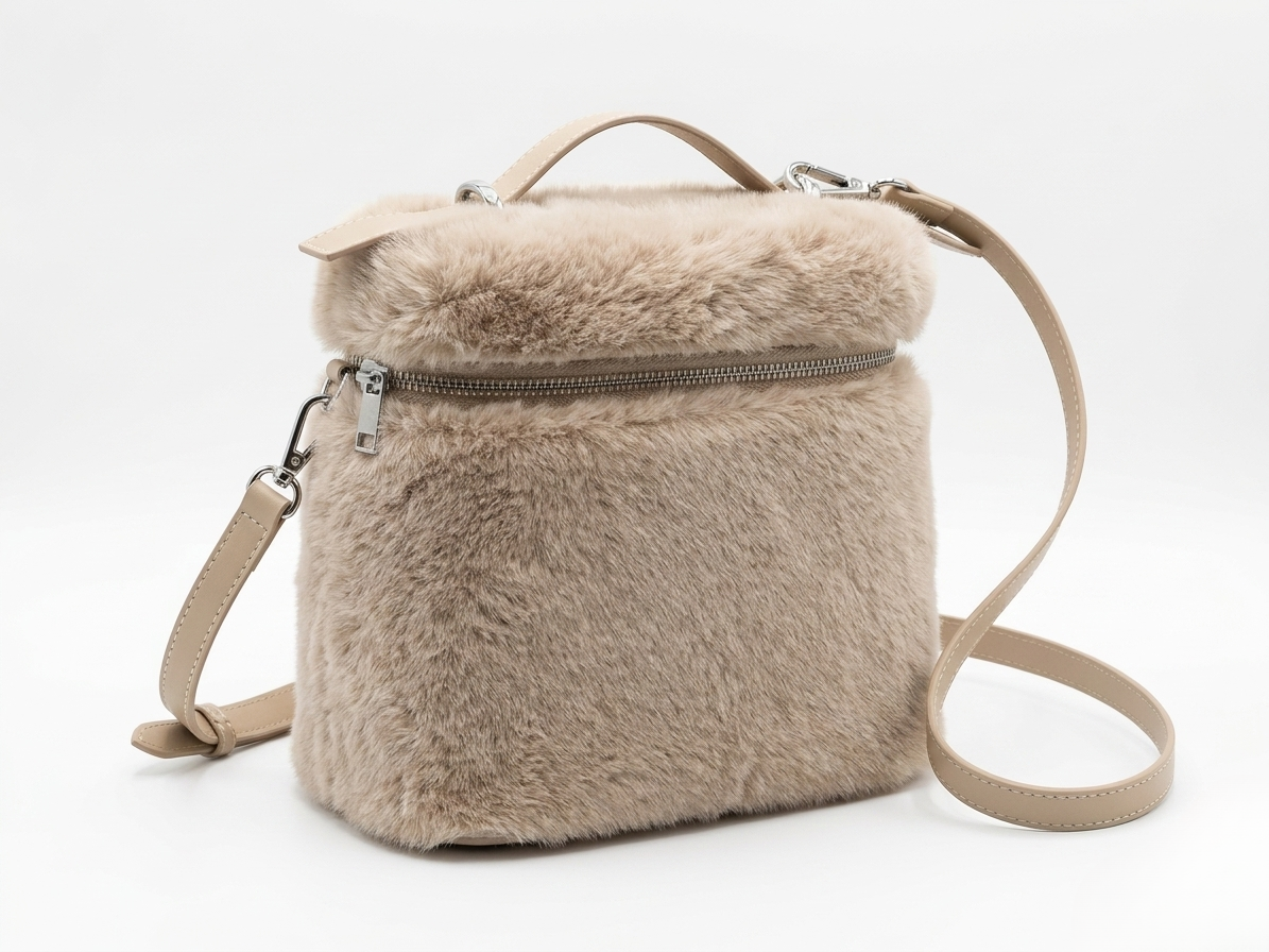 Champagne Plush Vanity Backpack