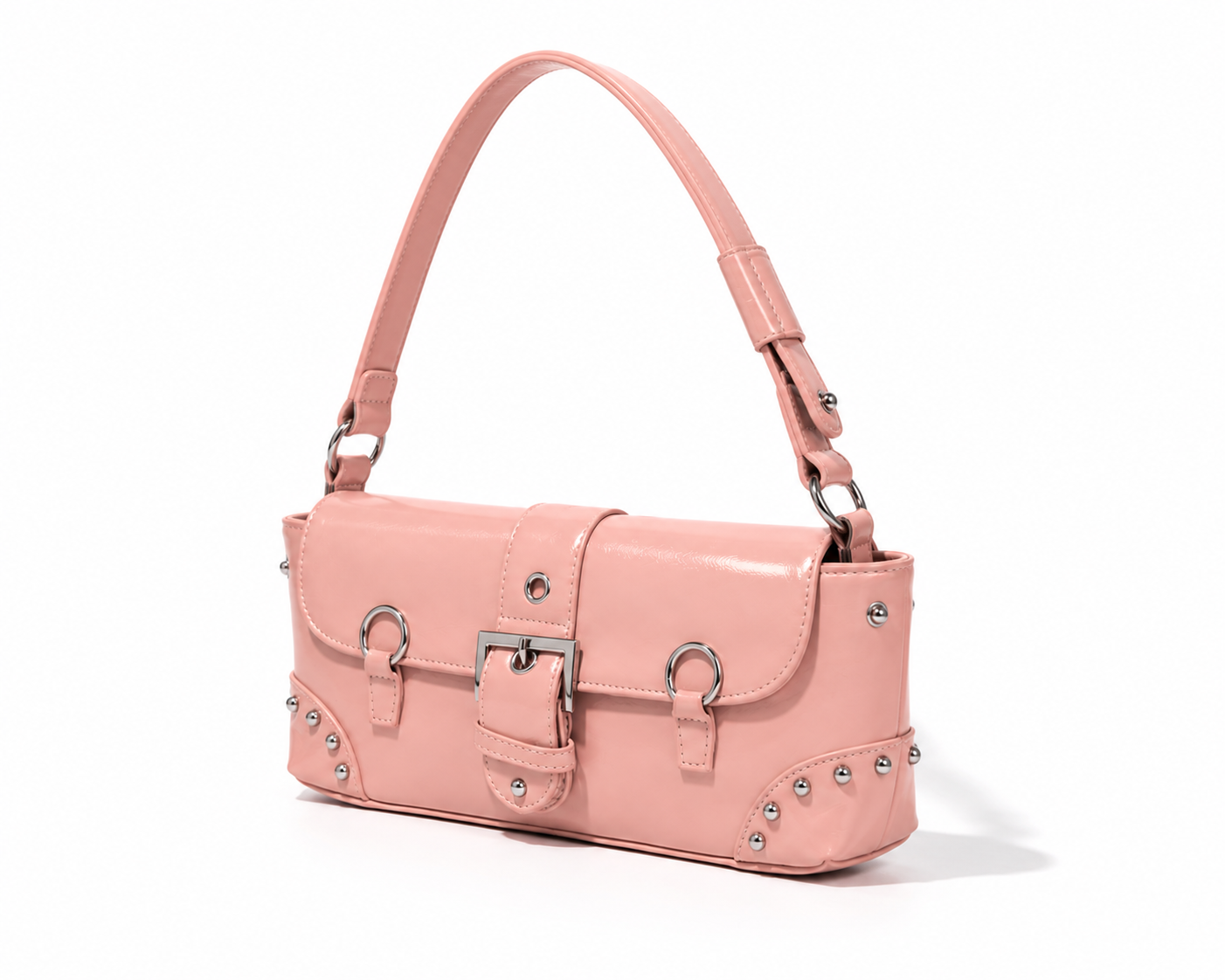 Luna Studded Shoulder Purse