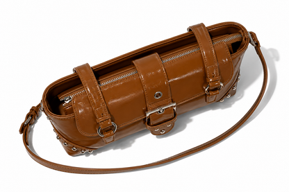Luna Studded Shoulder Purse